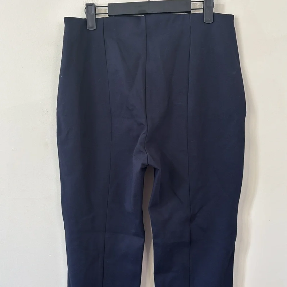 NWT Quince Ultra-Stretch Ponte Pintuck Ankle Pants Black Size Large - Picture 7 of 10